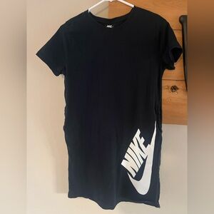 Nike Black Tee Dress with White Logo
